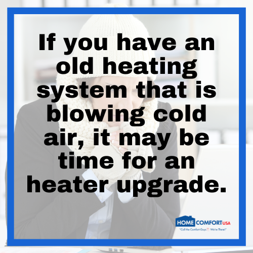 A message about having a heating upgrade