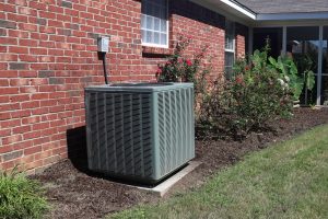 HVAC system installed outdoors