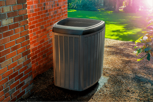 picture of a newer energy efficient outdoor ac unit