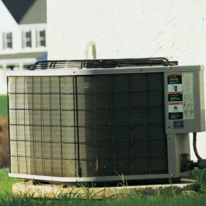 Air conditioner outside of a house