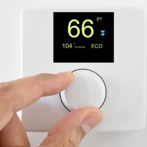 A programmable thermostat