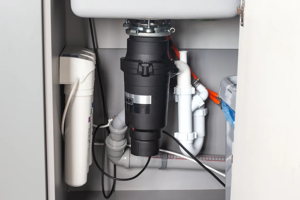 A garbage disposal